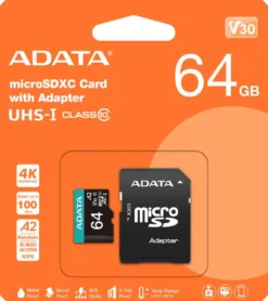 ADATA Premier Pro microSDXC -muistikortti, 64 GB