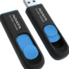 ADATA UV128 USB-muistitikku, 256 GB, musta/sininen (USB-A 3.2 Gen 1)