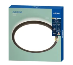 Airam Alos 290 plafondi IP20 18W/930 STEP DIM musta