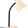 Airam Anoom pöytävalaisin E27 beige/puu