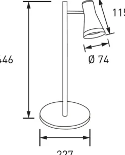 Airam Cara pöytävalaisin 4,5W/830 320lm valkoinen