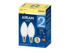 Airam LED C35 827 470lm E14 FR 2BX