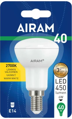 Airam LED R50 827 450lm E14 110D OP
