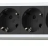 Airam pistorasialista tabletop 4-osainen + 2 x USB 2 m musta