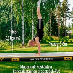 AirTrack Nordic Carbon ilmavolttirata - Keltainen - 5 m