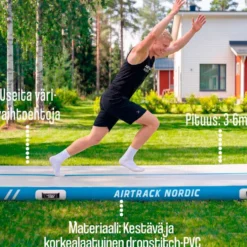 AirTrack Nordic Standard ilmavolttirata - Musta - 4 m
