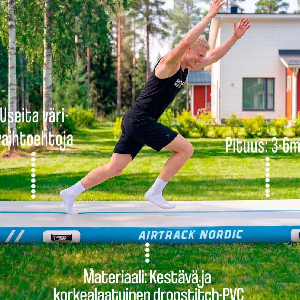 AirTrack Nordic Standard ilmavolttirata - Musta - 4 m