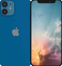Apple iPhone 12 Mini 128GB älypuhelin Blue, tehdashuollettu, käytetty puhelin