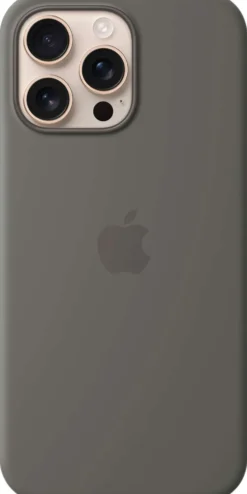 Apple iPhone 16 Pro Max silikoni suojakuori - Stone Gray