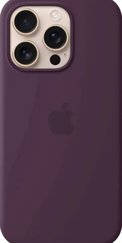 Apple iPhone 16 Pro silikoni suojakuori - Plum