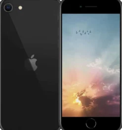 Apple iPhone SE 3 64GB älypuhelin Black, tehdashuollettu, käytetty puhelin