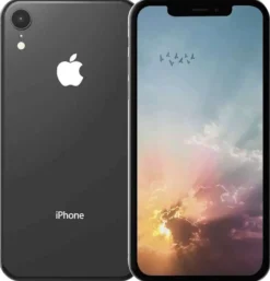 Apple iPhone XR 128GB Älypuhelin Black, tehdashuollettu, käytetty puhelin