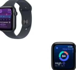 Apple Watch SE 3 GPS + Cellular 44mm yönsininen alumiinikotelo, yönsininen sport ranneke - M/L - MEPJ4QN/A