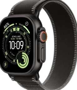 Apple Watch Ultra 3 GPS + Cellular 49mm mustatitaani kotelo, musta/harmaa Trail ranneke - S/M - MF1D4KS/A
