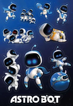 Astro Bot A5 kierremuistikirja displayssa, sis. Tarroja