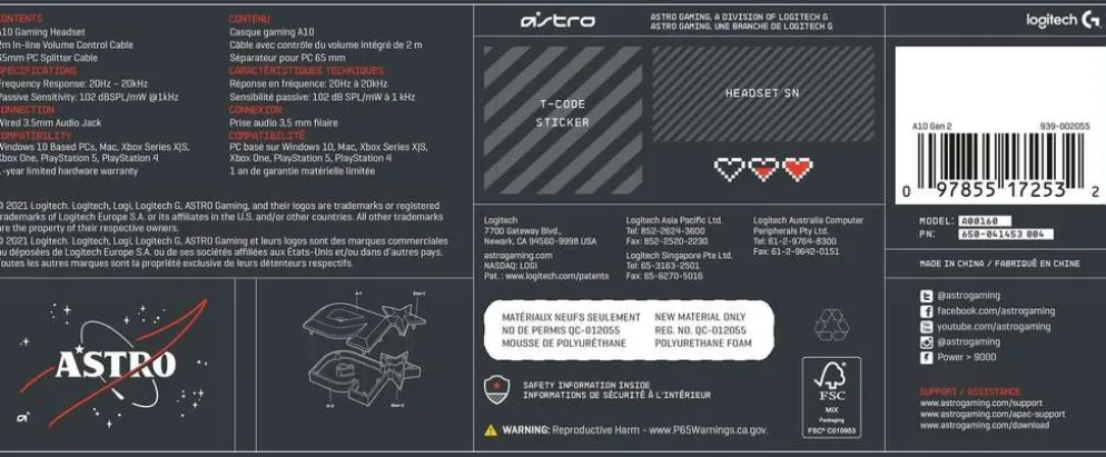 Astro pelikuuloke A10 xbox/pc Astro