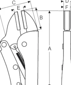 Bahco lukkopihdit 2958-200