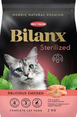 Best Friend Bilanx Sterilized kana kuivaruoka kissoille 2 kg