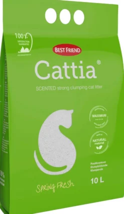 Best Friend Cattia Spring Fresh paakkuuntuva valkoinen kissanhiekka 10l