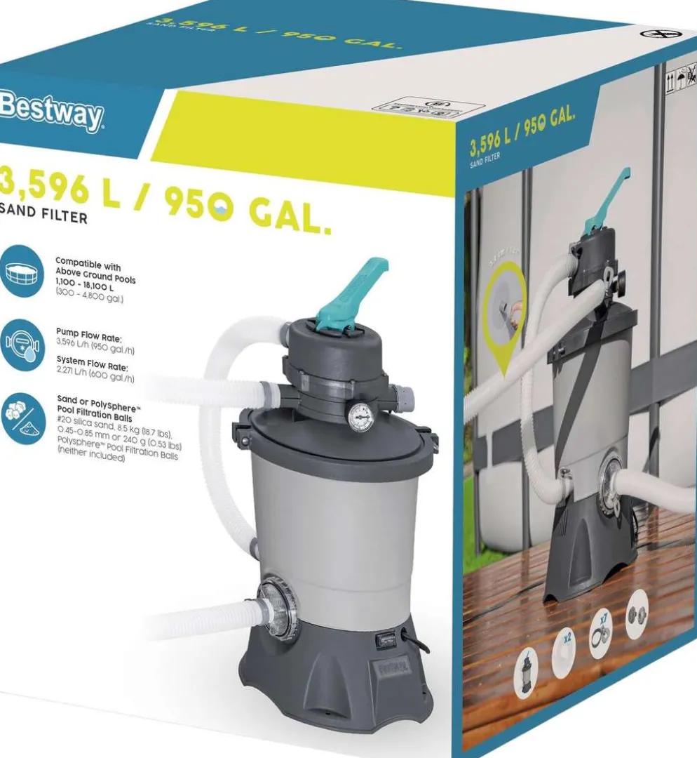 Bestway 3 596 L hiekkasuodatinpumppu