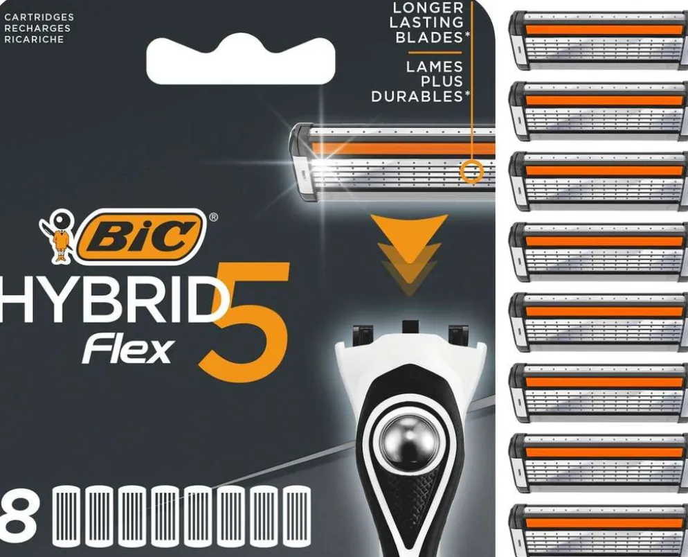 BIC Hybrid Flex 5 varaterät 8kpl