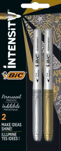 BIC Intensity kulta-hopeatussi 2kpl