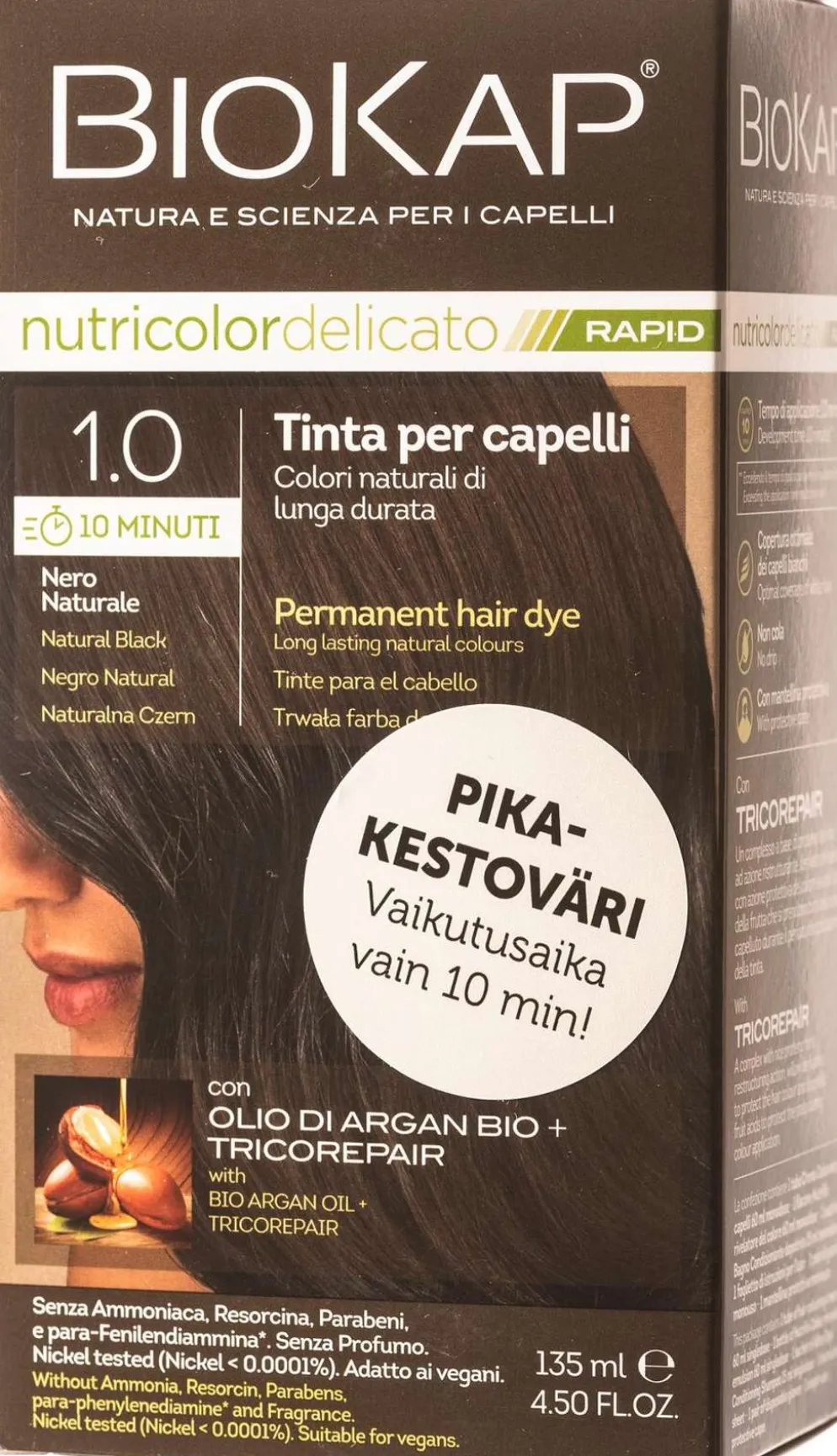 Biokap nutricolor delicato rapid 1.0 natural black