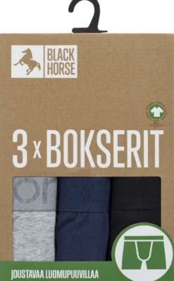Black Horse miesten bokserit 3-pack I125