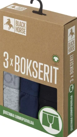 Black Horse miesten bokserit 3-pack I125