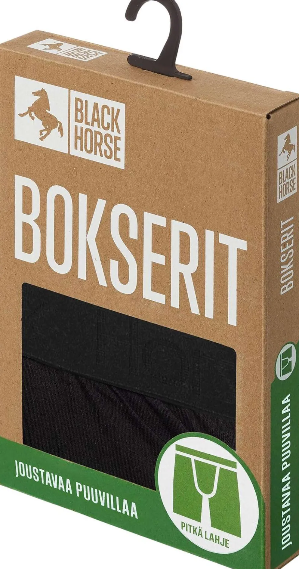 Black Horse miesten pitkälahje bokserit I158