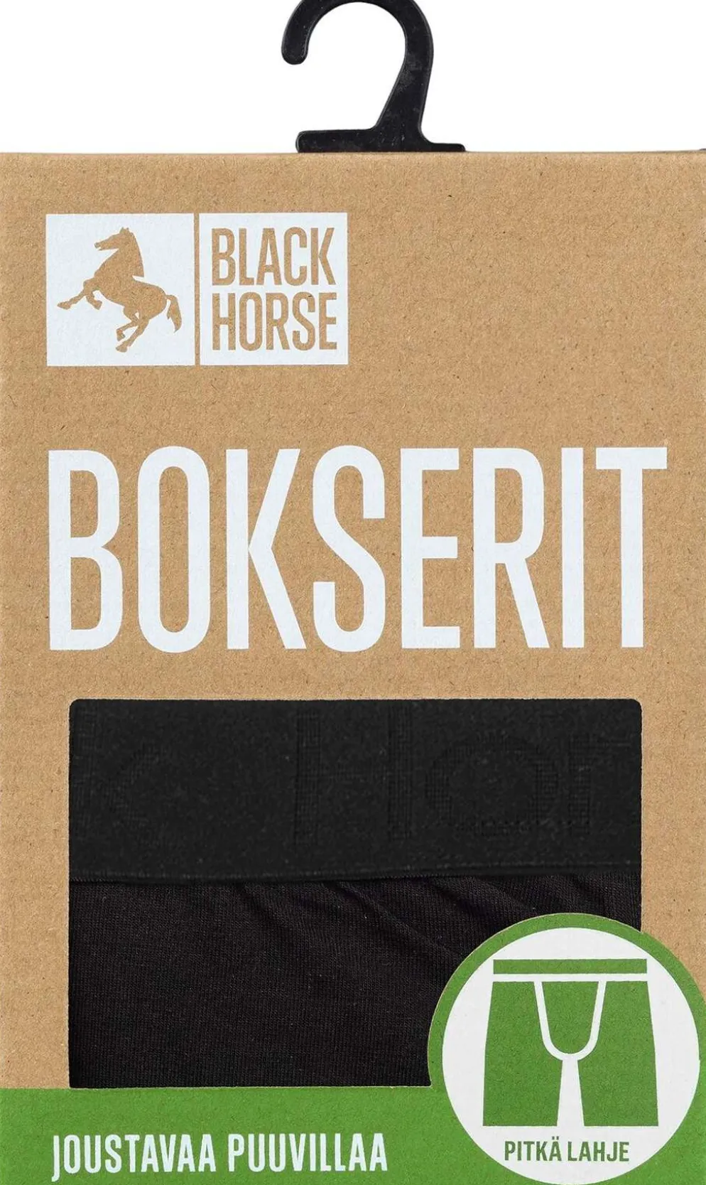 Black Horse miesten pitkälahje bokserit I158