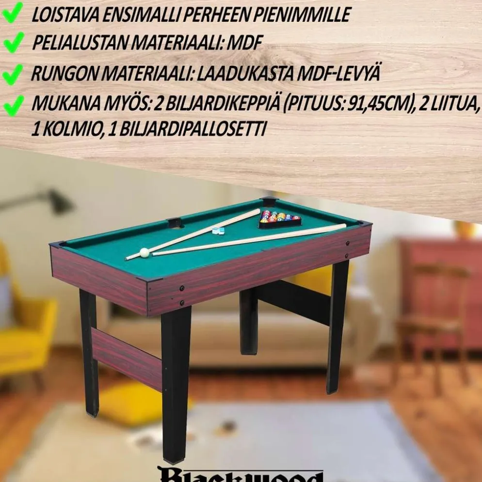 Blackwood biljardipöytä Junior 4