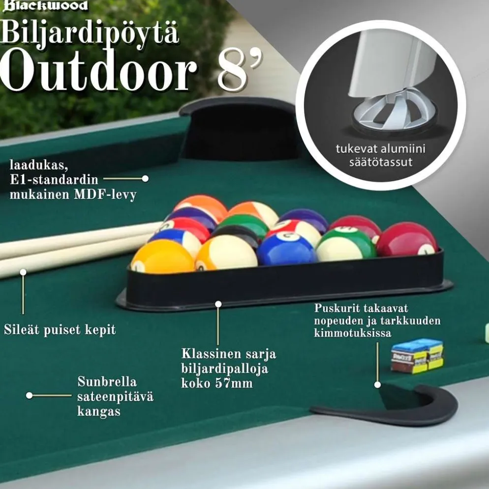 Blackwood Biljardipöytä Outdoor 8