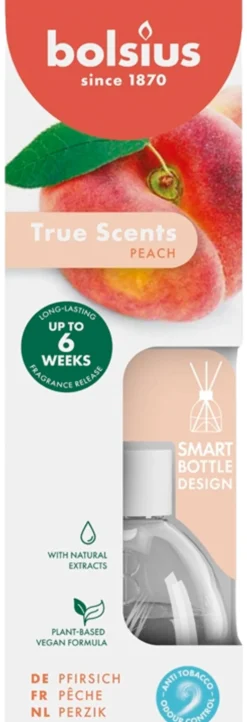 Bolsius True Scents – huonetuoksu – Peach – 60 ml