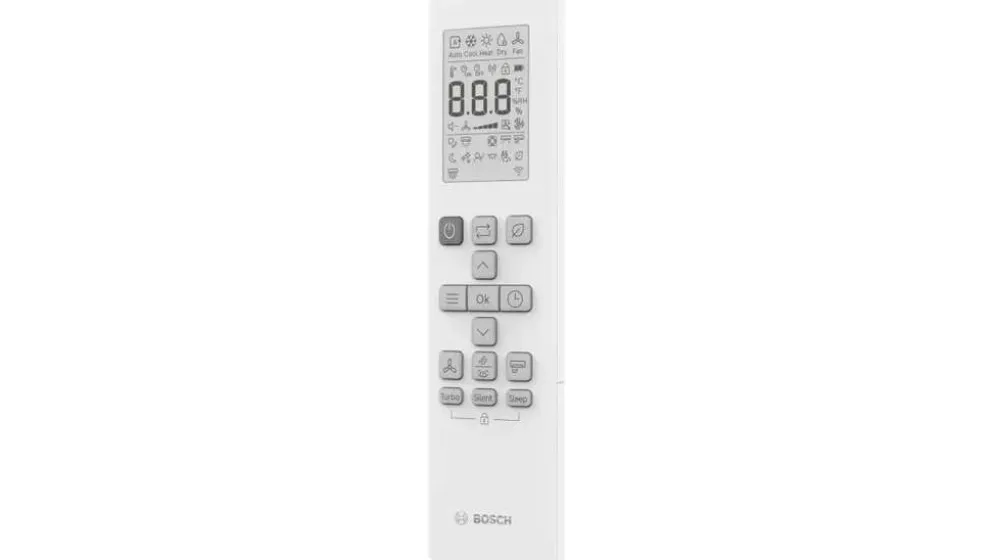 Bosch Climate 5100i 25-he ilmalämpöpumppu valkoinen asennettuna