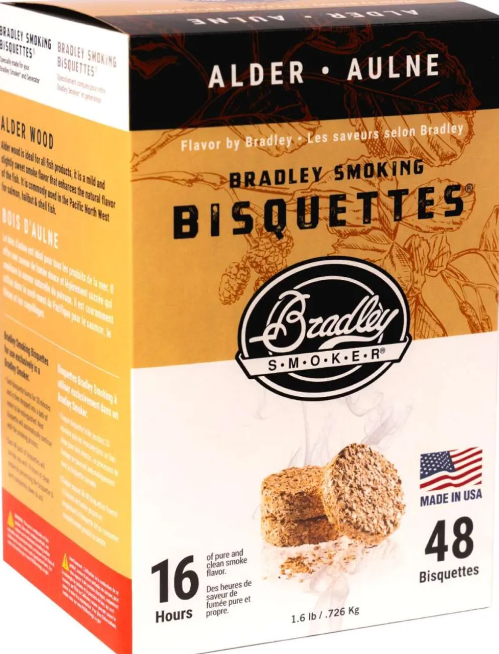 Bradley Smoker leppäsavustusbriketit 48 kpl