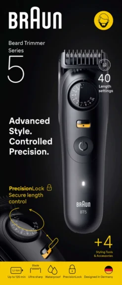 Braun Series 5 Styler BT 5520 Black Matt Partatrimmeri