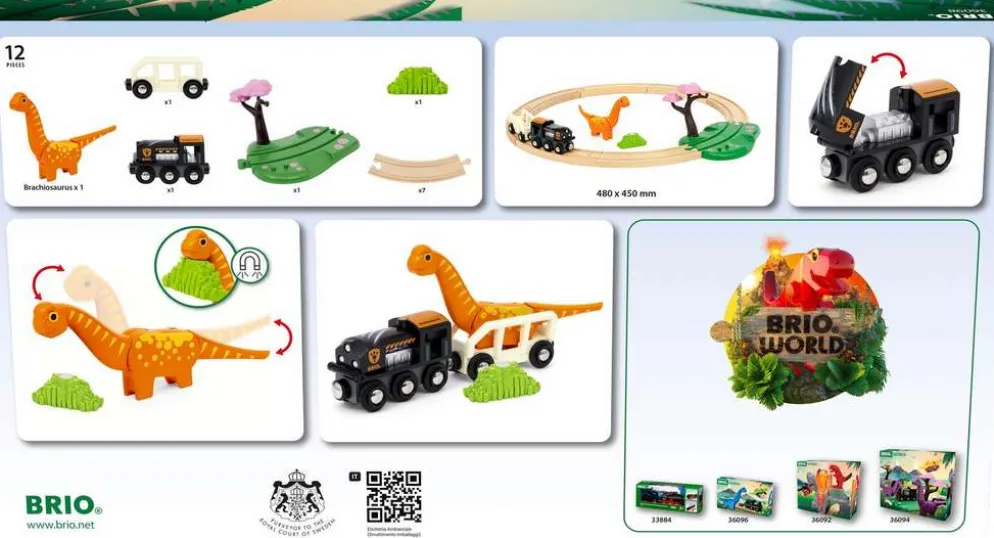 BRIO Dinosaurus ympyräratasetti