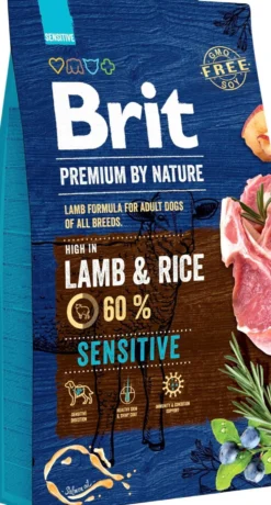 Brit Premium by Nature Sensitive lammas herkkävatsaisille koirille 8 kg