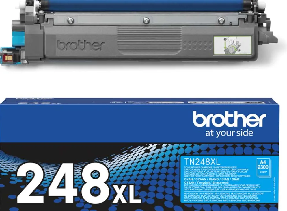 Brother laservärikasetti TN248XLC XL sininen