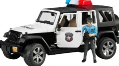 Bruder Jeep Wrangler Rubicon poliisiauto poliisifiguurilla