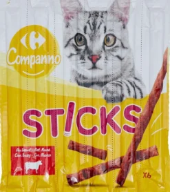 Carrefour lihatikku kissalle 6x5g