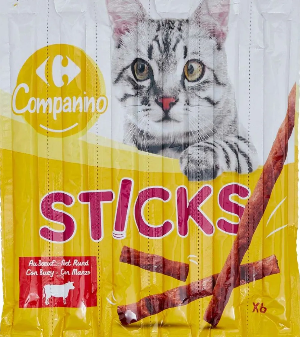 Carrefour lihatikku kissalle 6x5g