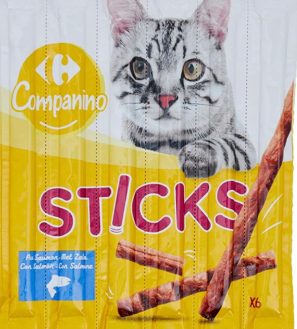 Carrefour lohitikku kissalle 6x5g