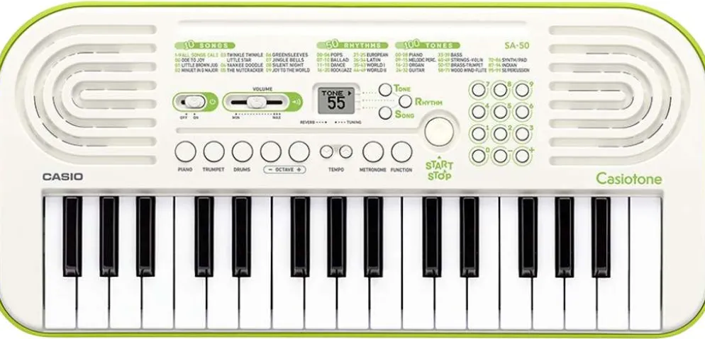 Casio kosketinsoitin limenvihreä SA50