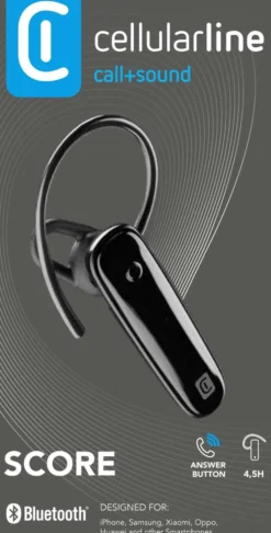 Cellularline Bluetooth kuuloke Score Mono