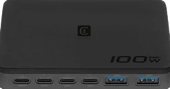 Cellularline Power Lite 100W pöytälaturi, 4 USB-C ja 2 USB-A porttia