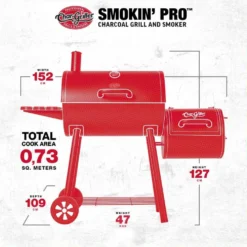 Char-Griller® Smokin' Pro Offset Smoker Savustingrilli