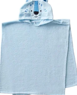 Ciraf lasten kylpyponcho Karhu 60x70 cm vaaleansininen