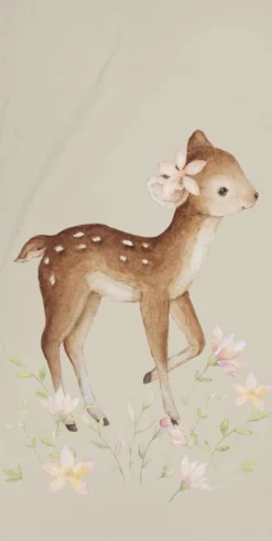 Ciraf lasten kylpypyyhe Bambi 70x140 cm beige